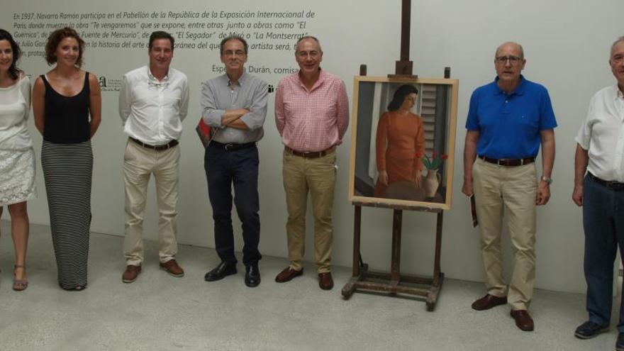 Dos exrectores, en la exposición de Navarro Ramón en la Fundación Frax