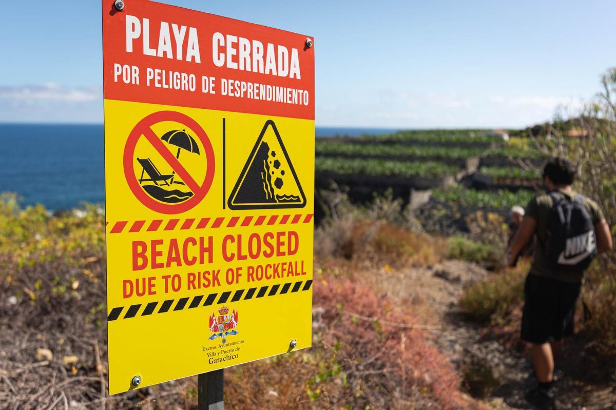 Playa de la Consolación, en Garachico
