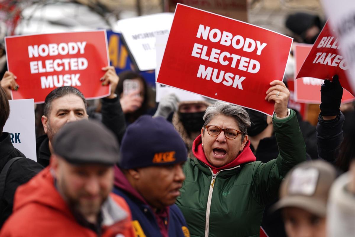 Manifestación contra el DOGE en Washington