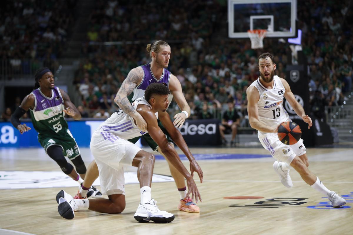 71-76. El Real Madrid sobrevive a la rebelión final del Unicaja