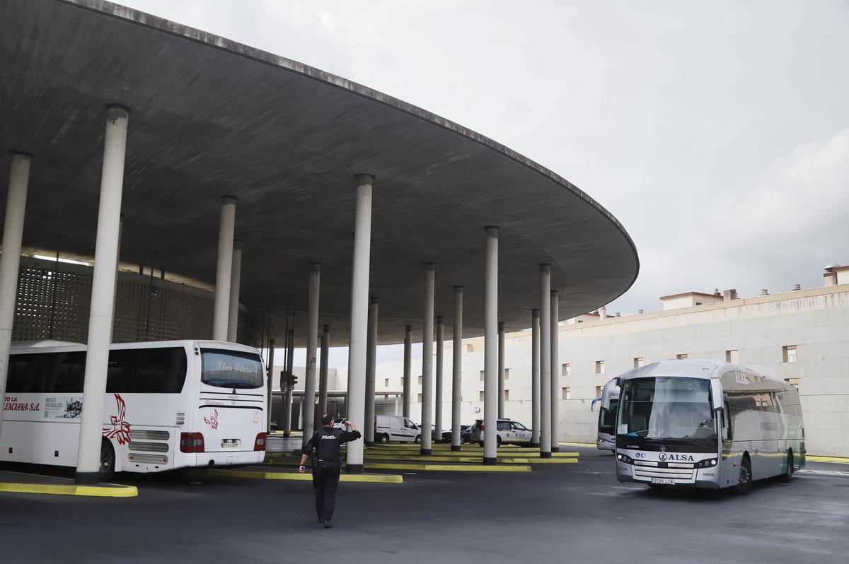 Interior de la estación de autobuses de Córdoba.