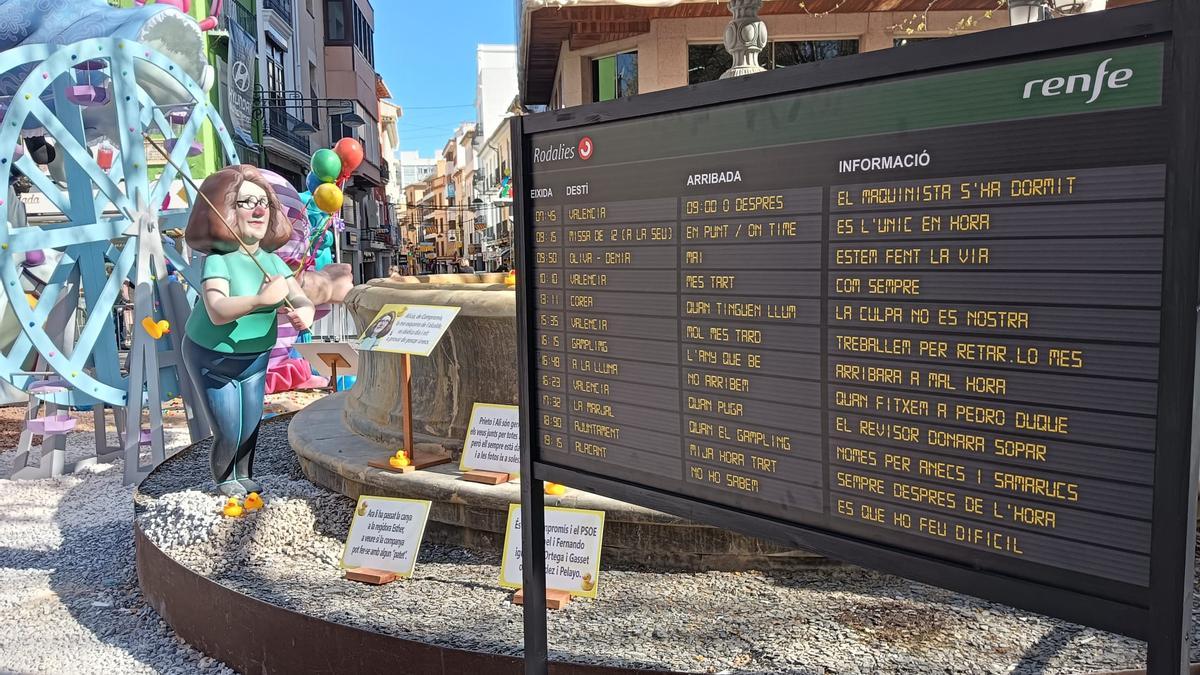 Los retrasos del tren de Cercanías en Carrer Major i Passeig.
