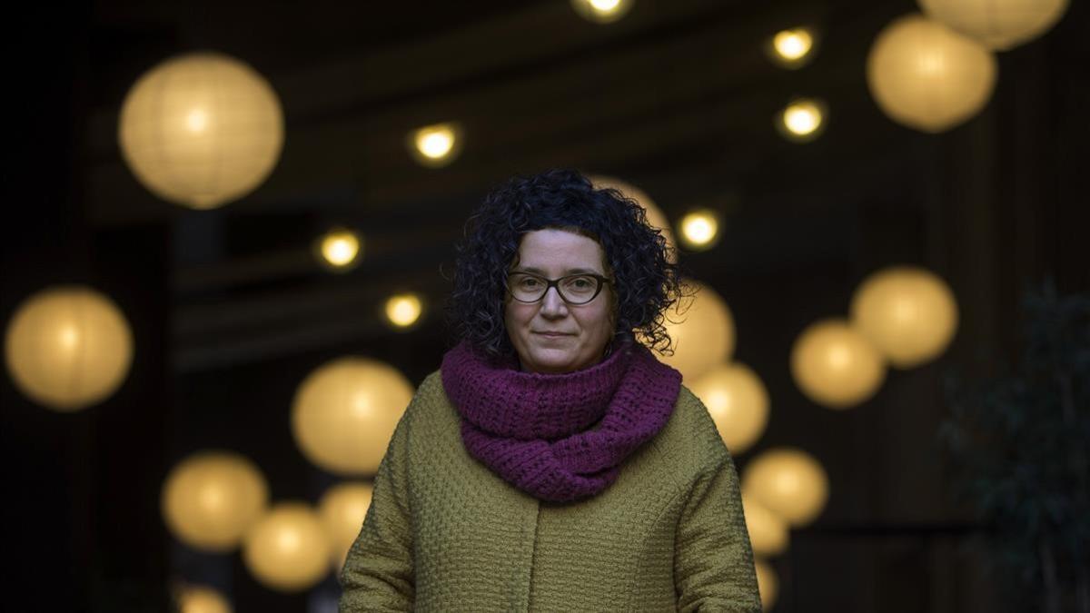 Tina Vallès, cuando ganó el Premi Llibres Anagrama por 'La memòria de l'arbre'.