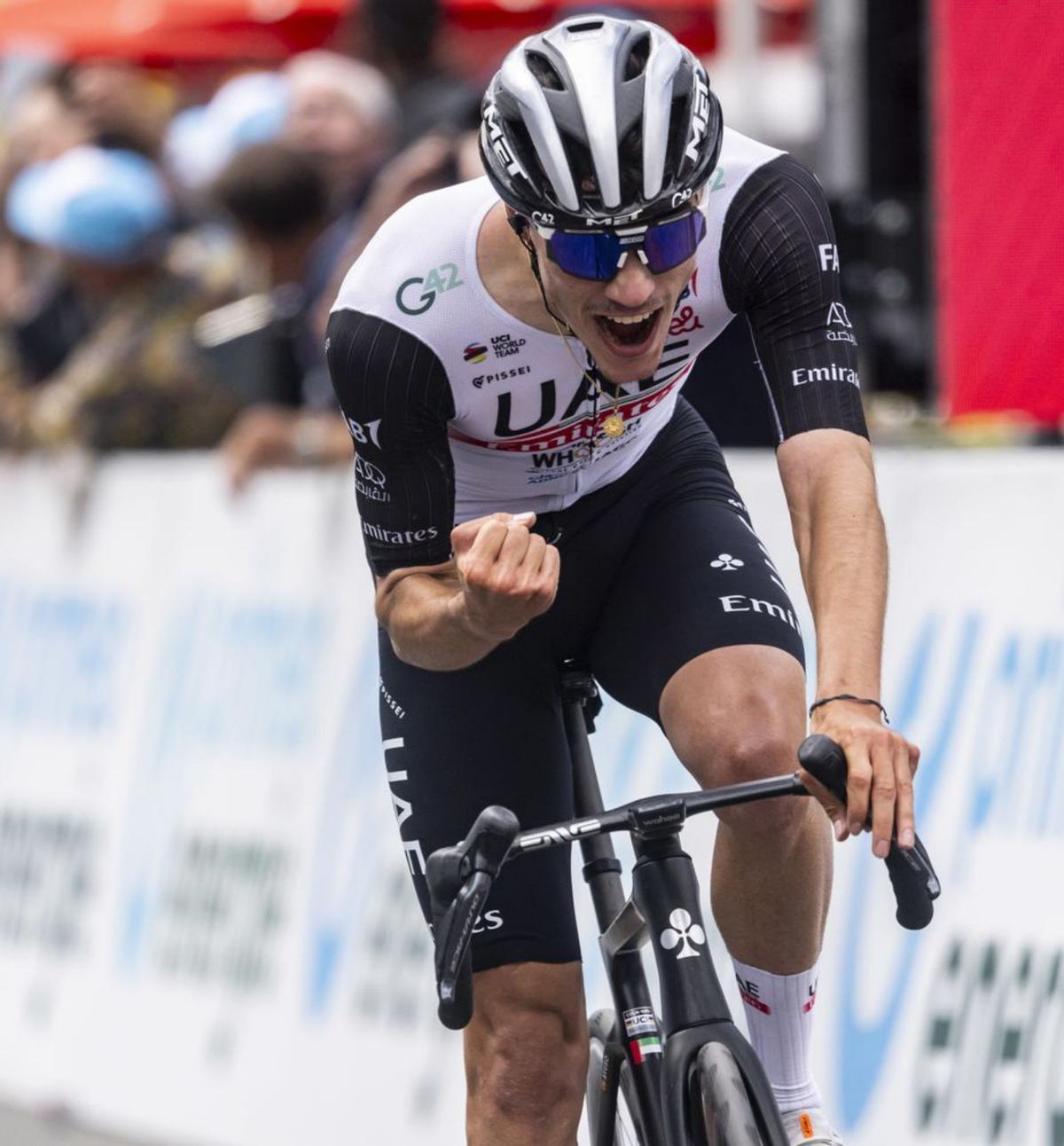 Juan Ayuso, en la pasada Vuelta a Suiza. | GIAN EHRENZELLER