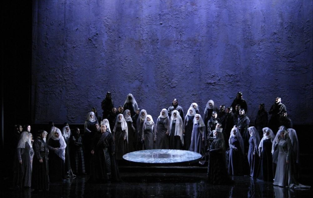 Ensayo de la ópera Macbeth, que se representa en el Teatre Principal de Palma