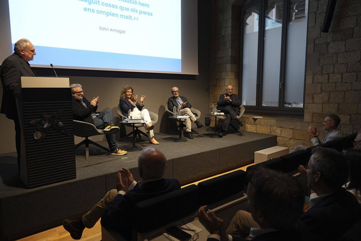 Les imatges de la presentació del llibre de la Fundació Ramon Noguera