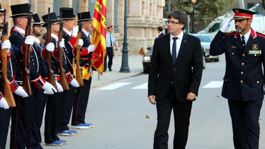 Carles Puigdemont i Josep Lluís Trapero.