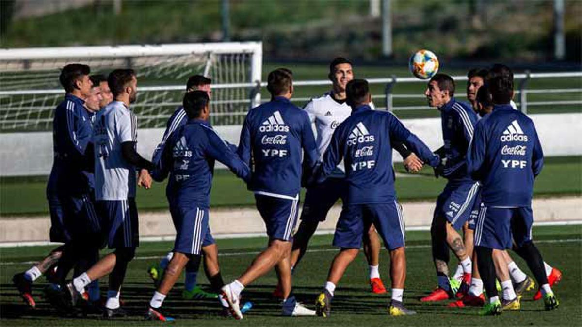 Los jueguitos de Argentina en Valdebebas