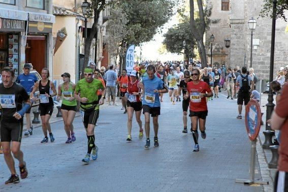 Auf der Strecke des Mallorca Marathons