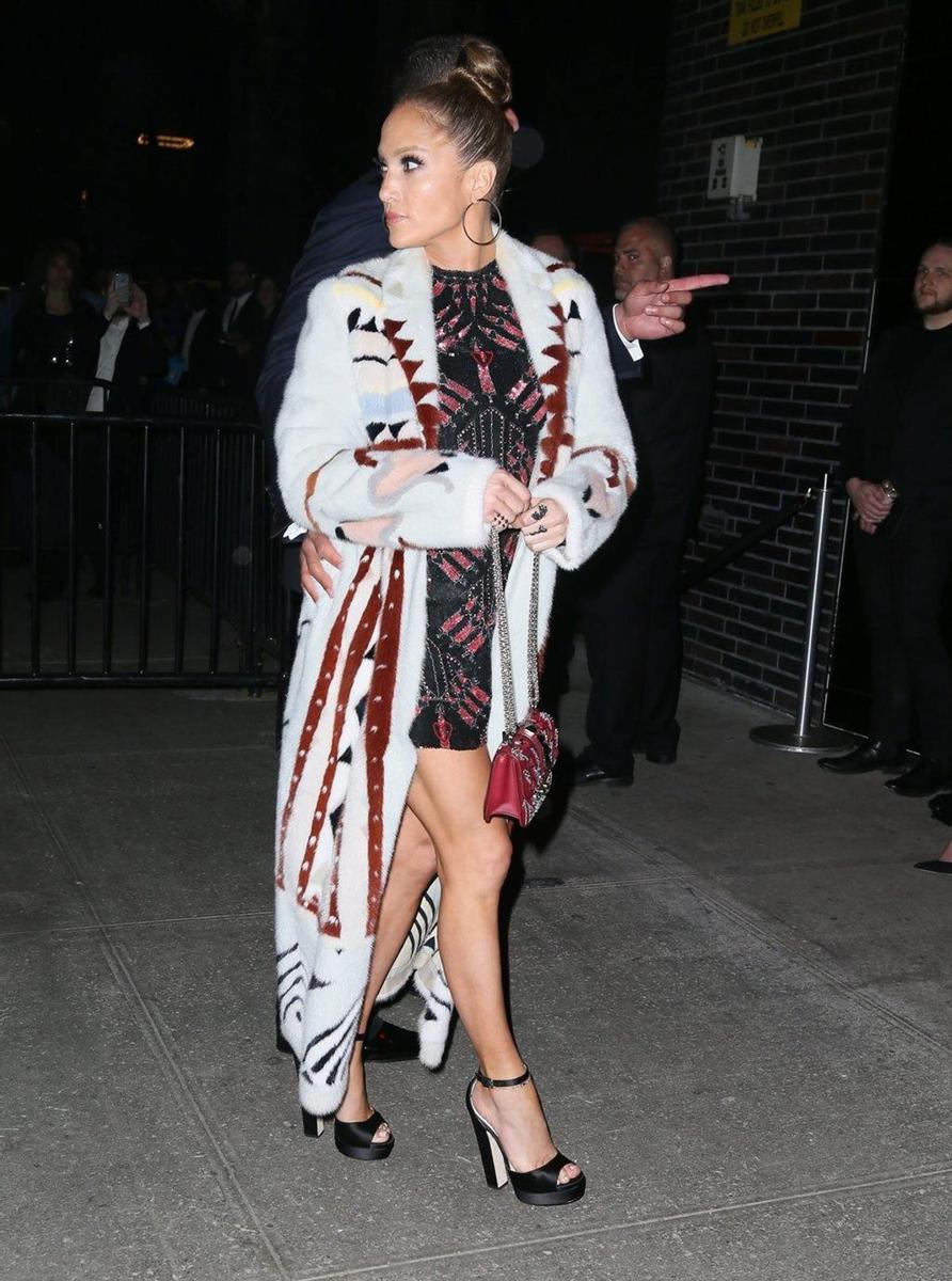 Jennifer Lopez en la fiesta tras la Gala Met