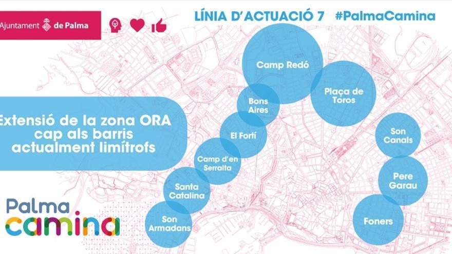 La zona ORA se ampliará en un arco exterior a las Avenidas a determinar en el proceso de participación del nuevo PMUS.