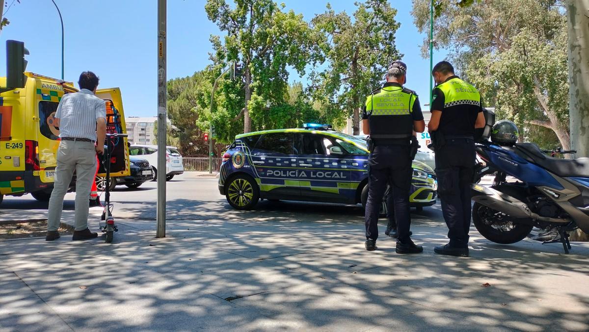 Imagen del operativo policial en la zona.