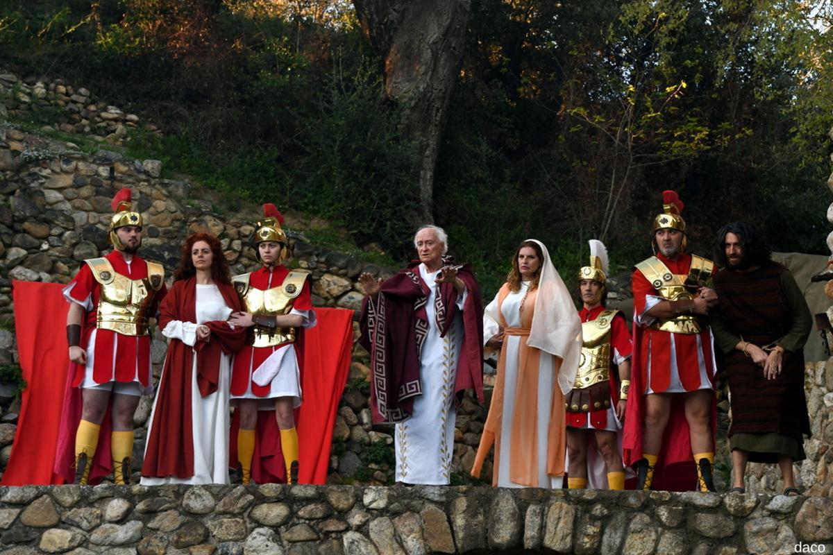 Un moment de la representació teatral religiosa