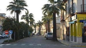 La calle de Fuente Palmera donde tuvo lugar la agresión, el jueves 7 de diciembre.