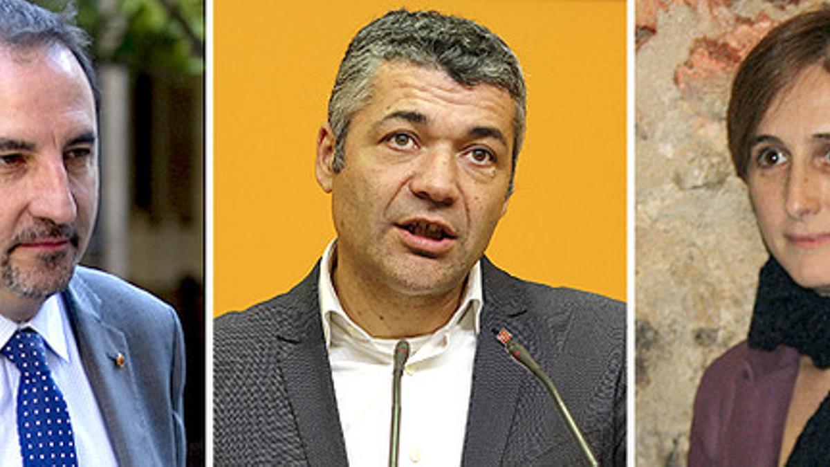 Ramon Espadaler, Oriol Amorós y Dolors Camats