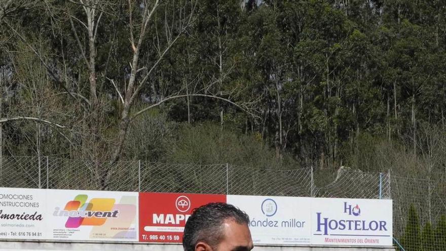 Pablo Lago durante el partido del domingo ante el Urraca.