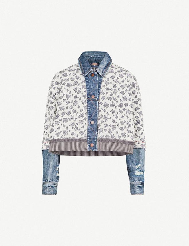 Chaqueta vaquera con estampado floral de Free People