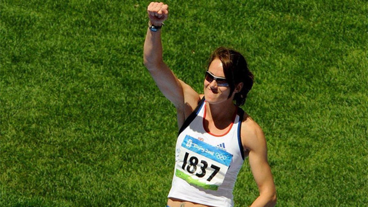 La exatleta Kelly Sotherton es una apasionada del Arsenal