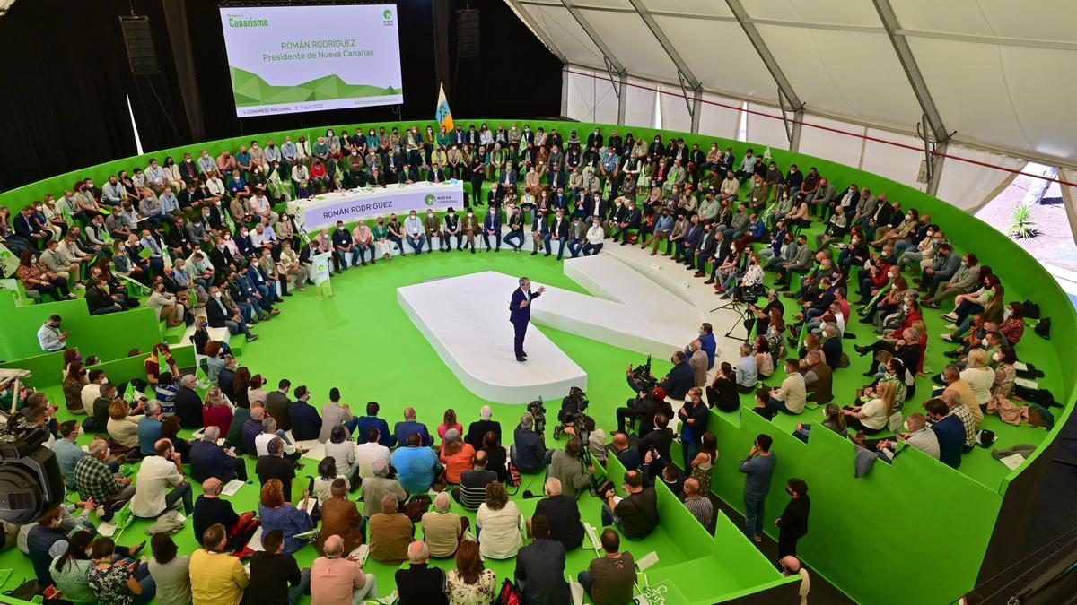 Román Rodríguez, en el V Congreso Nacional de NC