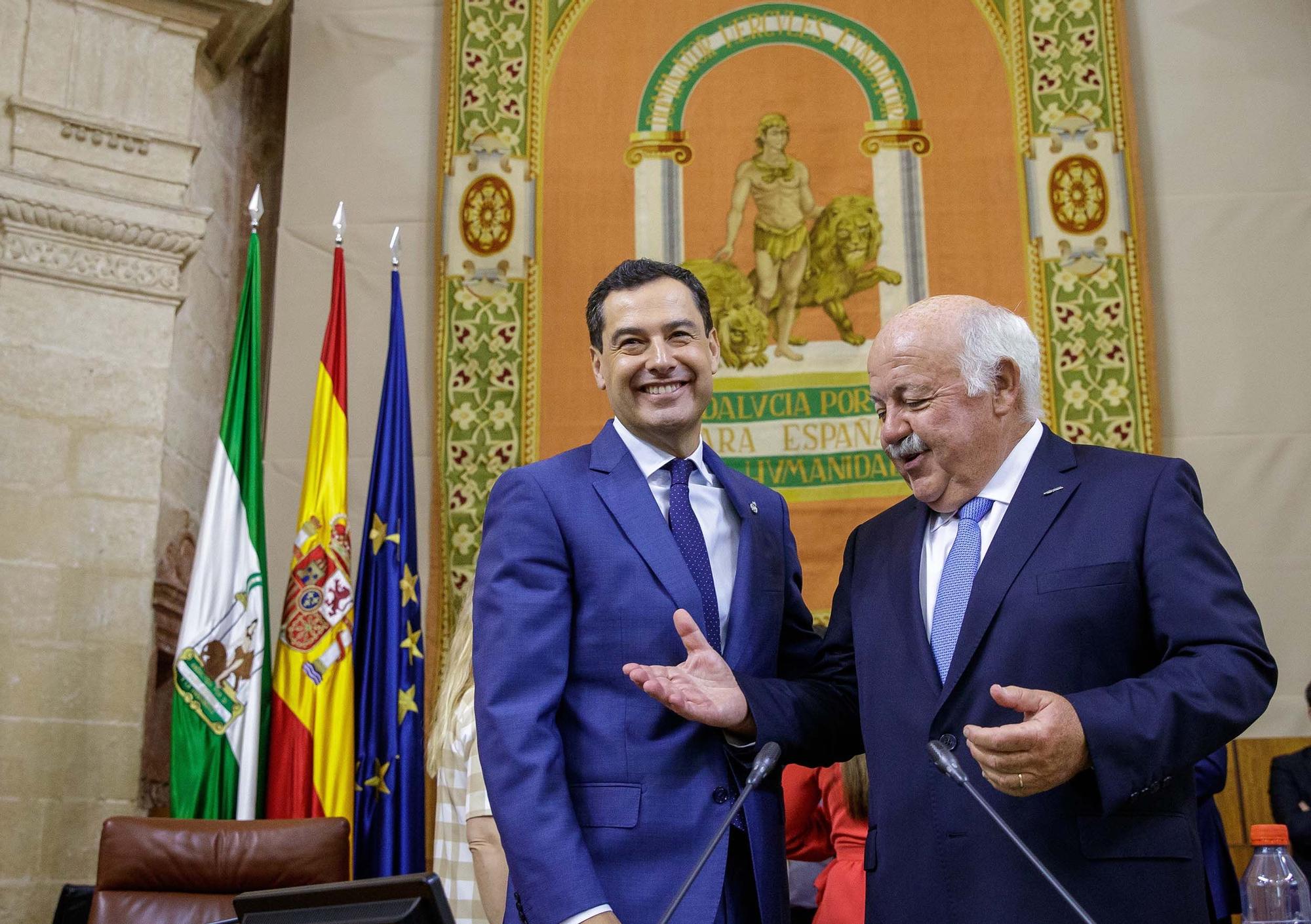 La imágenes de la constitución del Parlamento de Andalucía