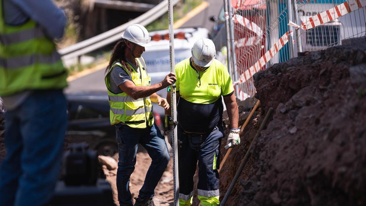 Visita a las obras de emergencia de Anaga