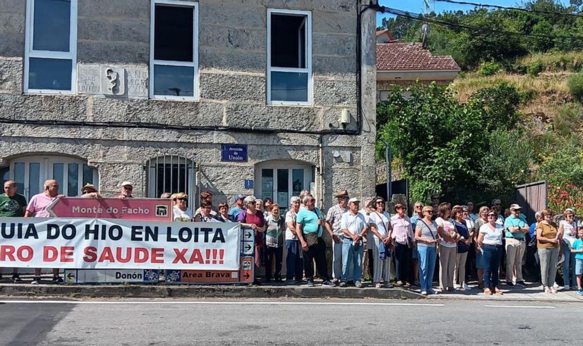 La protesta del sábado en O Hío. | FdV