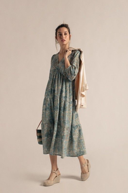 Vestidos Manga Larga Elegantes Vestido Largo De Primavera/verano