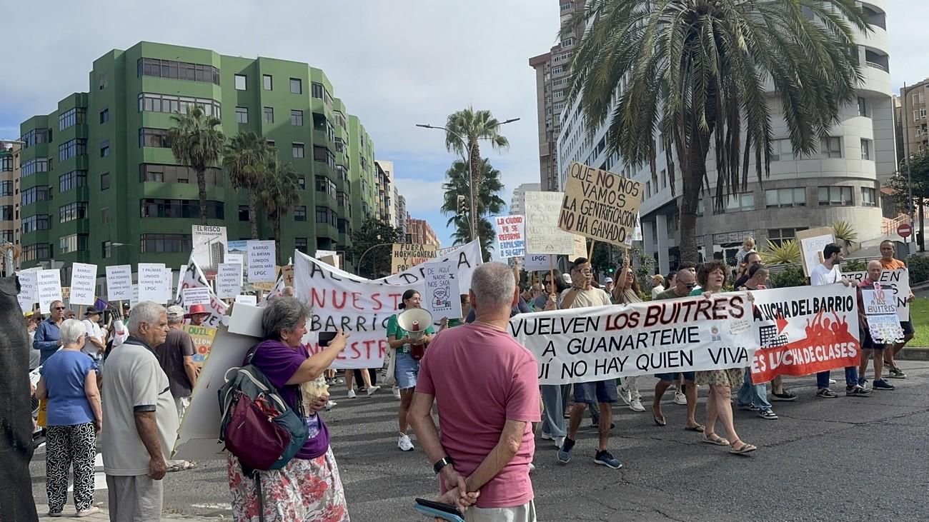 Manifestación en Guanarteme contra la gentrificación y la especulación inmobiliaria
