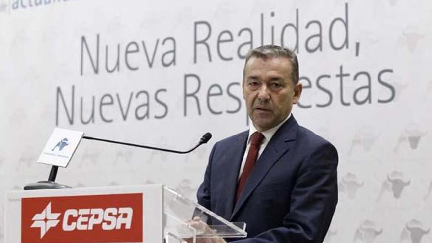 Paulino Rivero, ayer, durante su intervención en el Foro Intereconomía. i ACFIPRESS