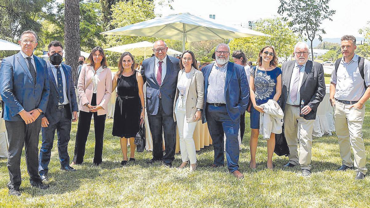 El candidato a rector de la UCO, Manuel Torralbo, con parte de su equipo.