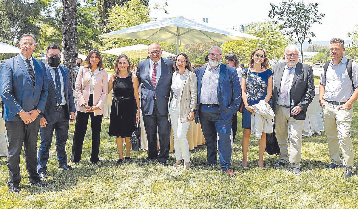 El candidato a rector de la UCO, Manuel Torralbo, con parte de su equipo.