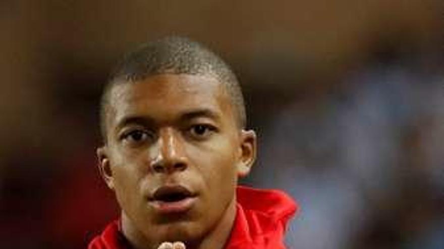 Mbappé, ayer.