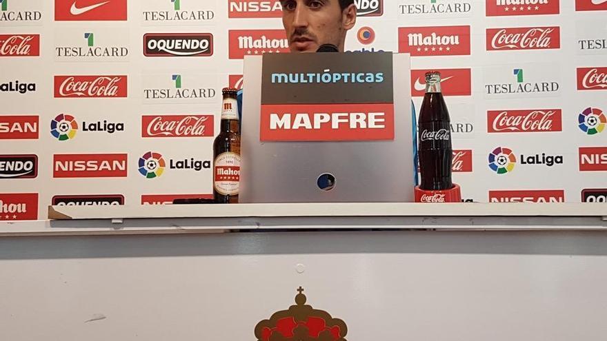 Diego Mariño, esta mañana, en la sala de prensa de Mareo.