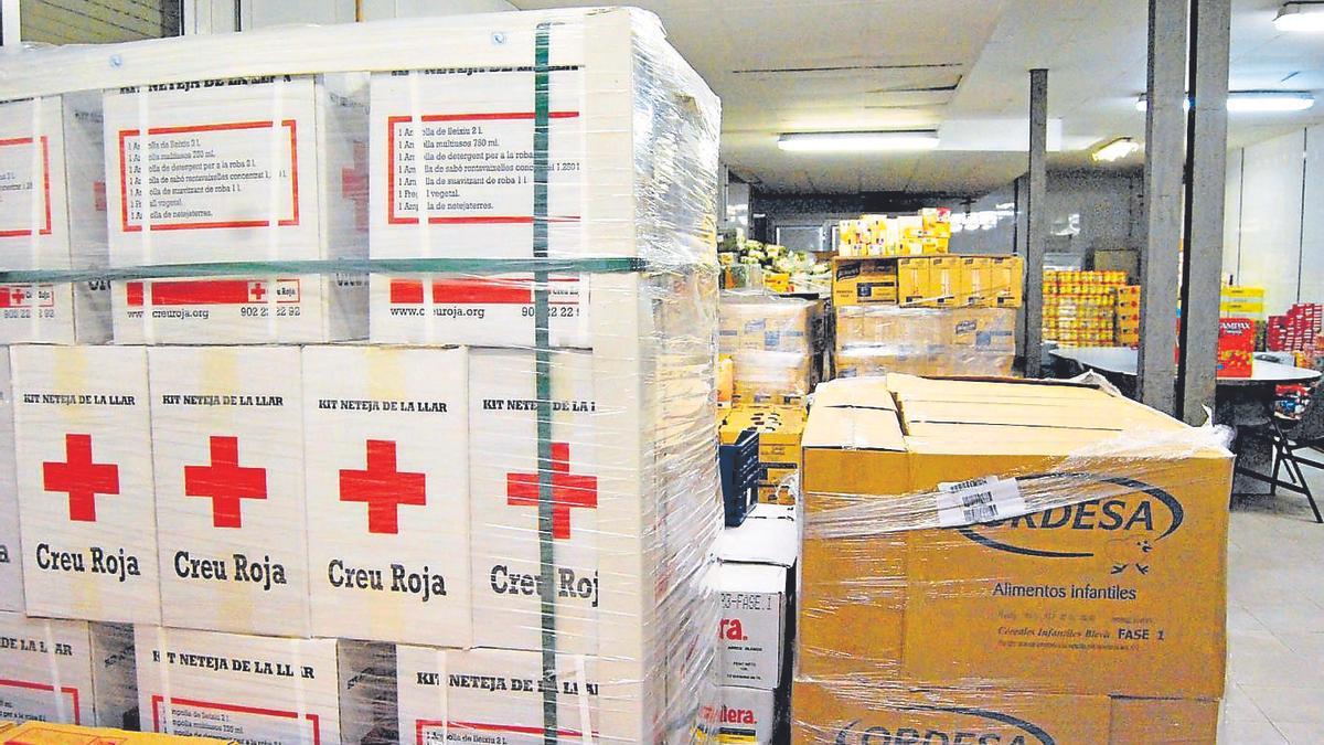 Imatge d’arxiu del banc de queviures de la Creu Roja