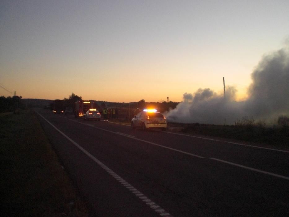 Accidente en la carretera vieja de Sineu