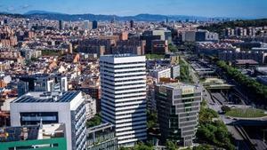 Vista de la ciudad de Barcelona desde LHospitalet.