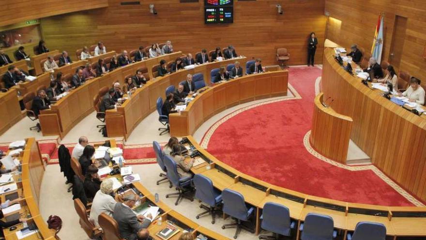 Panorámica del Parlamento gallego.