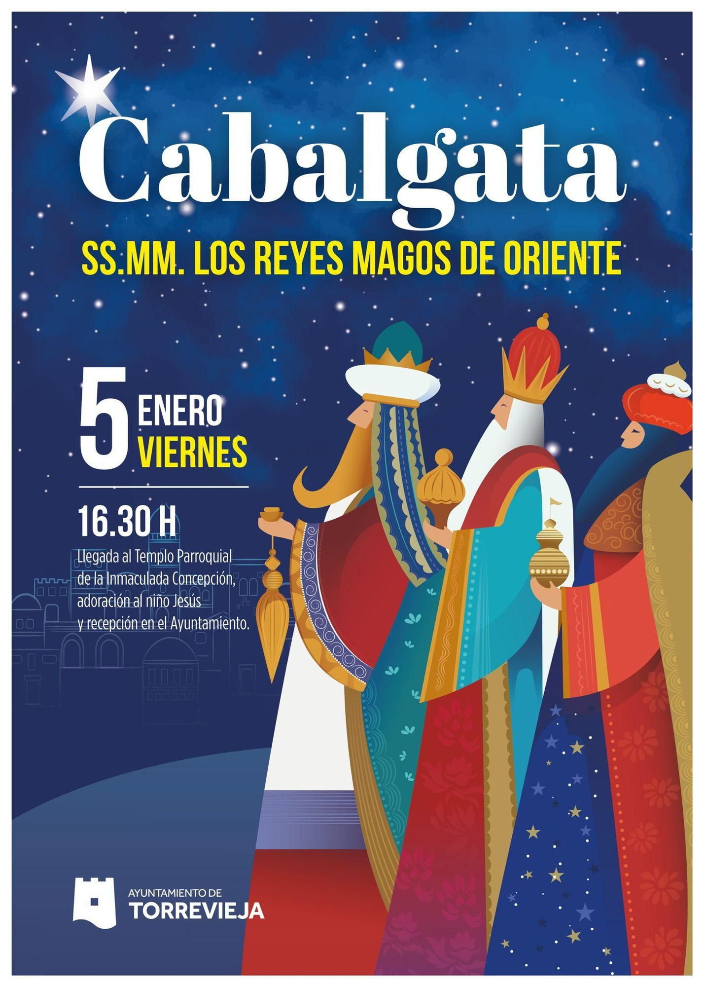 Cartel anunciador de la Cabalgata de Reyes de 2024