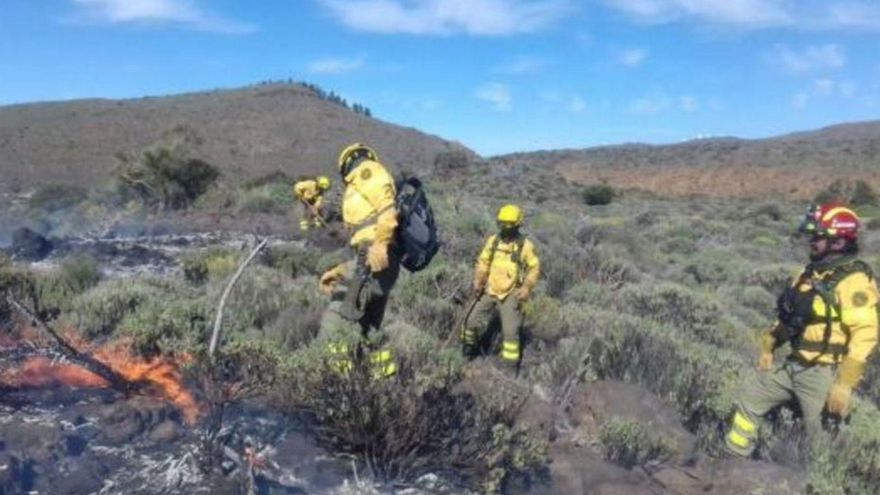 The forest brigades of Tenerife suffocate three declared attempts