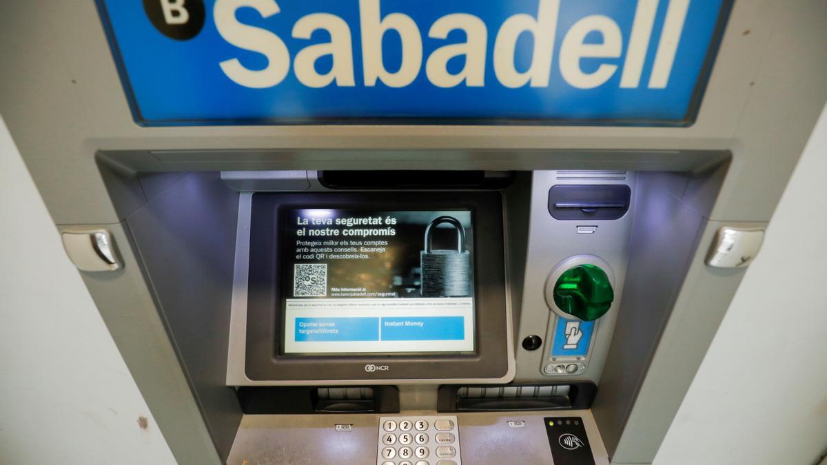 Cajero del Banco Sabadell.