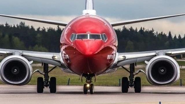 Un avión de Norwegian.