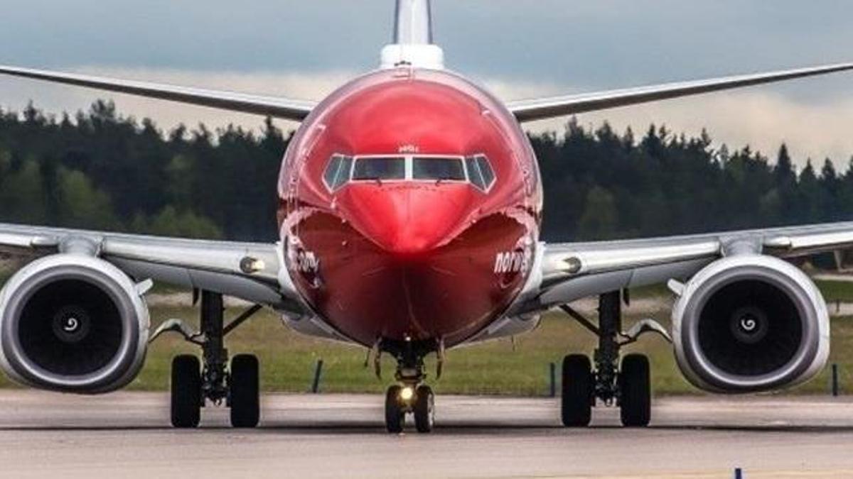 Un avión de Norwegian.