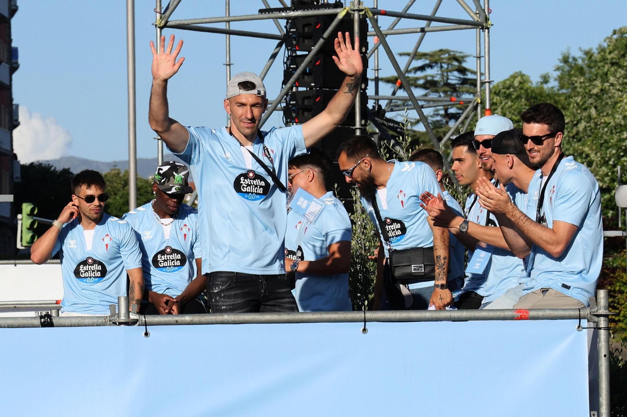 El Celta celebra por todo lo alto su llegada a Europa