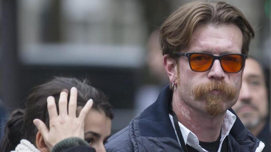 Jesse Hughes, cantante de EODM, este domingo en París.