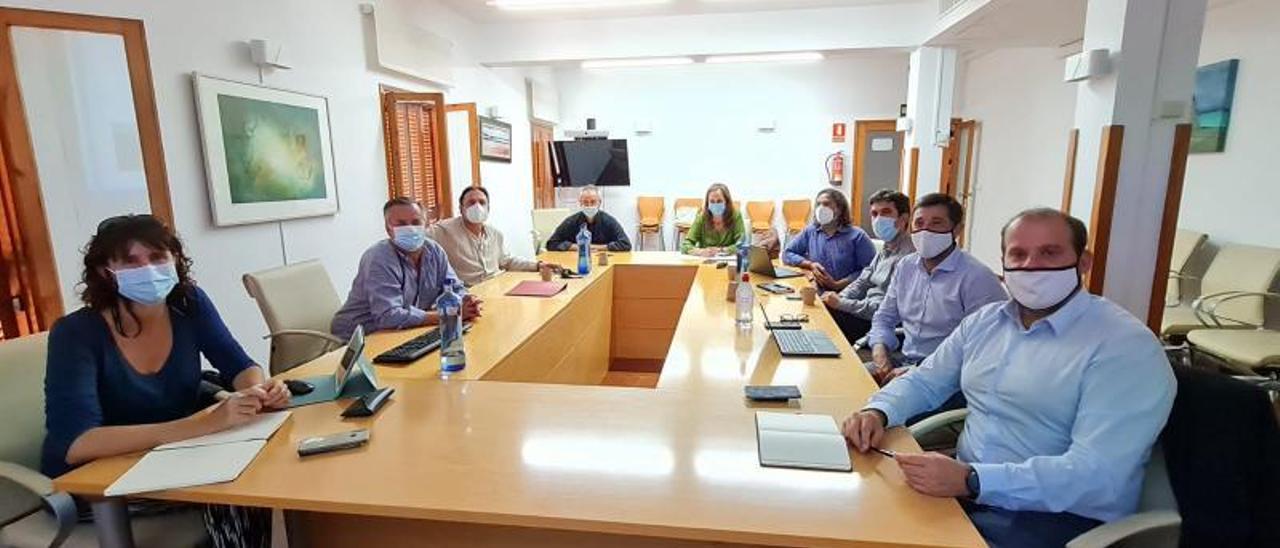 Imagen de los participantes en el encuentro, que se produjo en el Consell de Formentera. | CAIB
