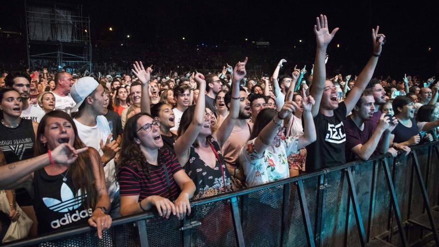 Publico en los conciertos de Castrelos de 2018. // Cristina Graña