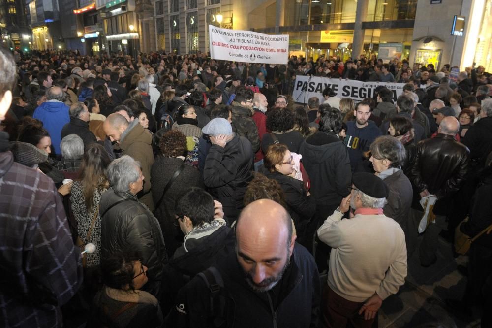 Marcha contra la política de la UE para refugiados