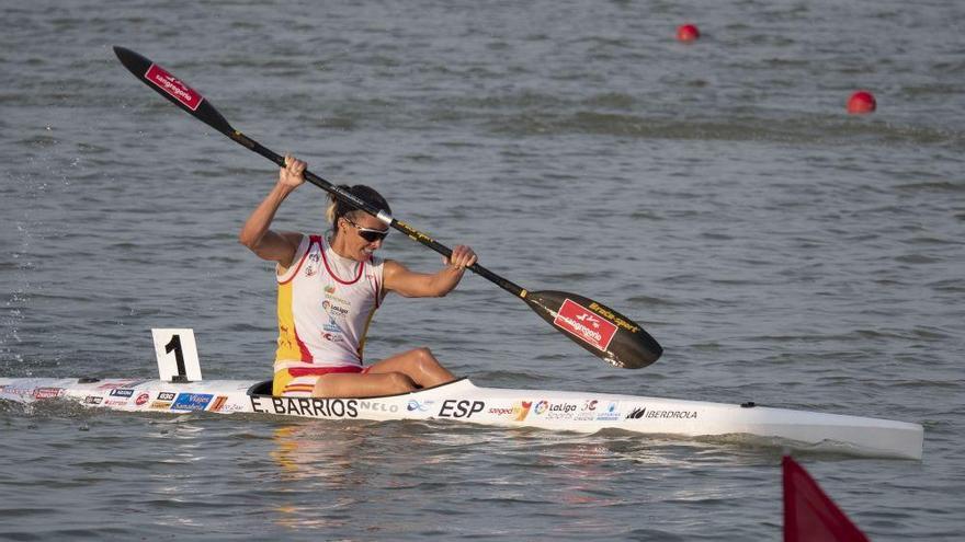 Eva Barrios en el Mundial de Szeged