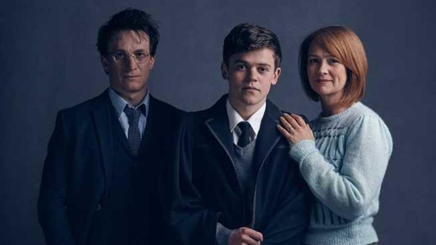 Protagonistas de la obra de teatro sobre Harry Potter.