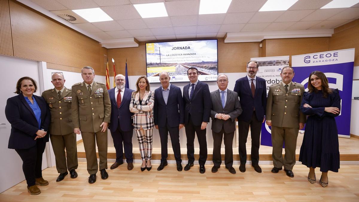 Presentación de la BLET de Córdoba en Zaragoza, este martes.
